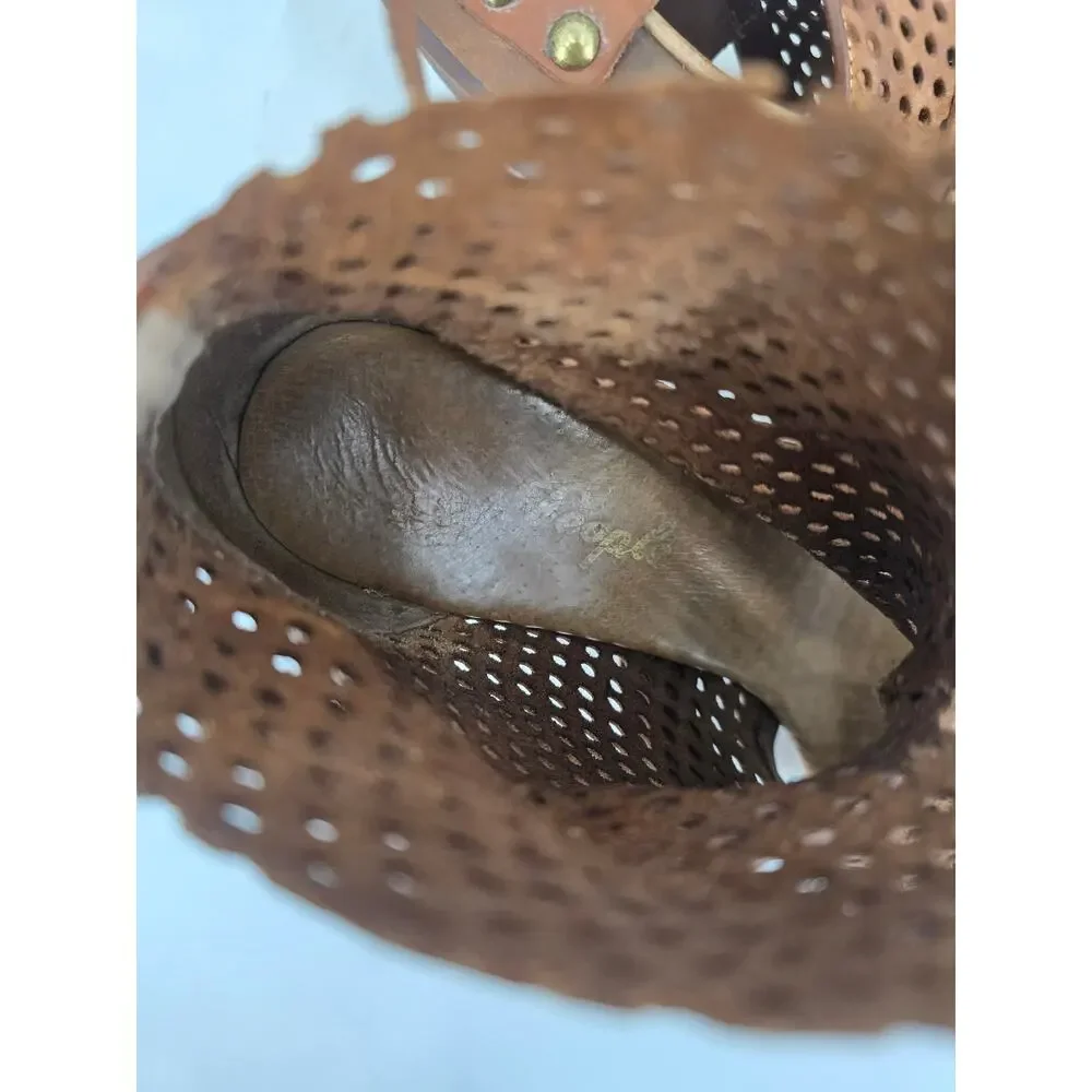 Free People Indie Festival Boho Rendering Mesh Leather Clog‎